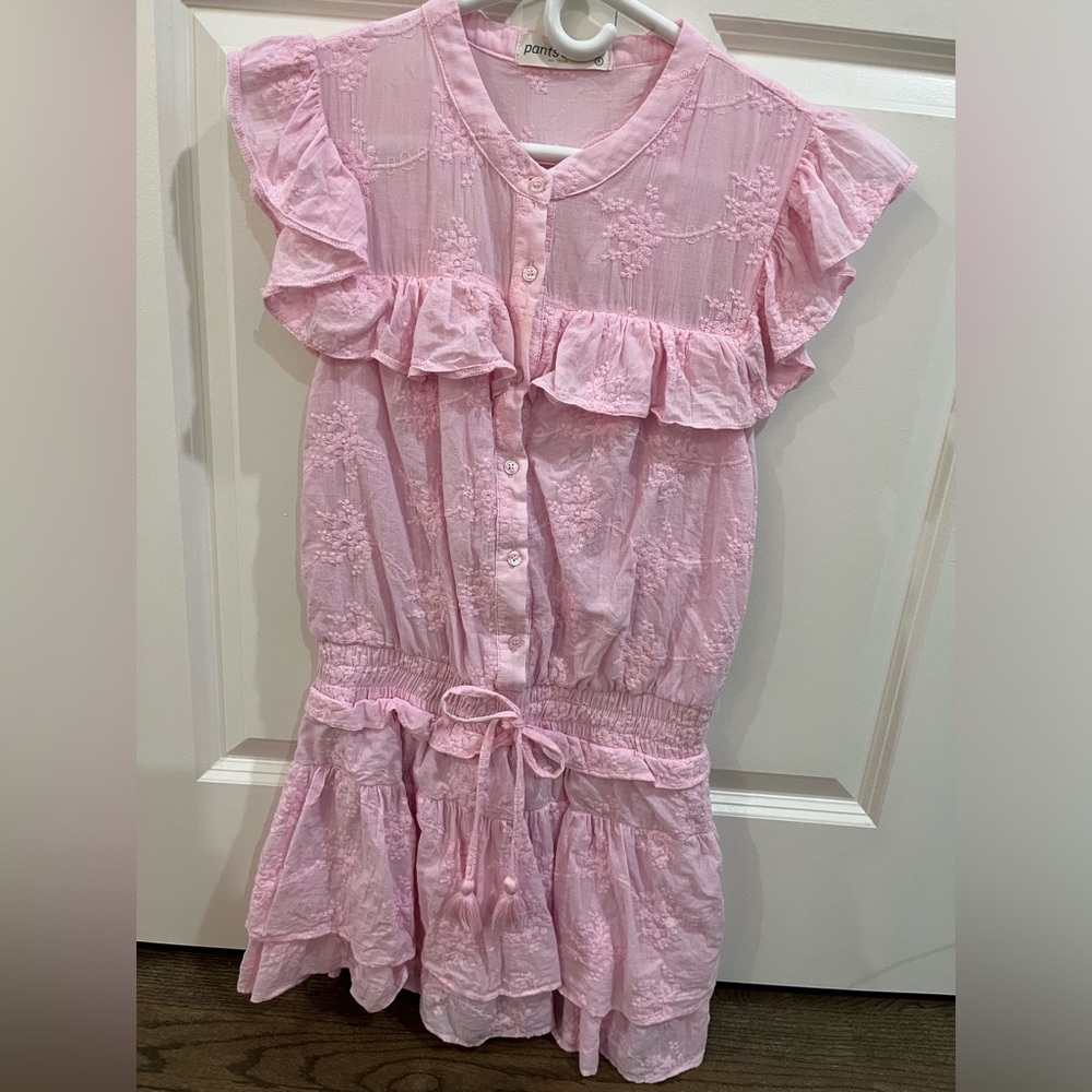 Pants Store- pink romper, looks like dress, worn once, size S